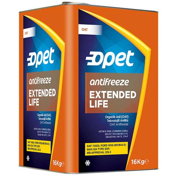 Антифриз концентрат Opet EXTENDED LIFE G12+ (помаранчевий) 16кг